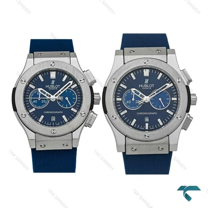 ست Hublot سه موتوره کرنوگراف سیلور سرمه ای Hublot-8045-S