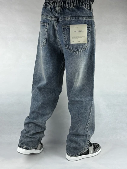 شلوار بگ مردانه کثیف شور زاپ‌دار 152