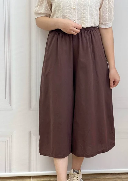 شلوار دامنی لینن نخ وارداتی کد 3704