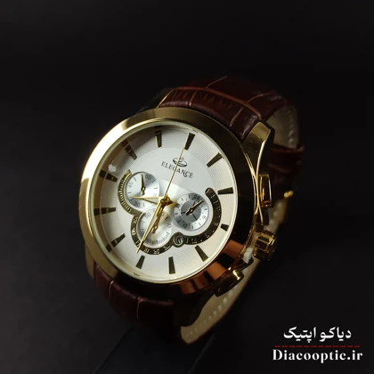 ساعت مچی مردانه برند الگانس مدل DO1175 بند چرمی