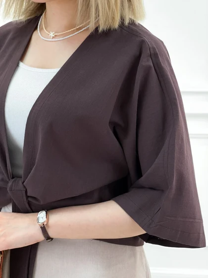 شومیز کوتاه جلو گره مهرا