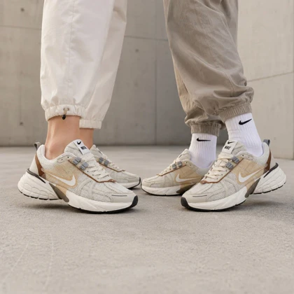 کفش و کتانی مردانه و زنانه مدل نایک NIKE V2K رنگ کرم کد 41423