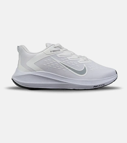 کتانی نایک Air Zoom سفید طوسی مدل 9253 کفش اسپرت مردانه و زنانه