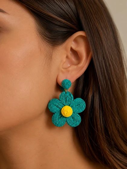 گوشواره حصیری تابستانه کد gh1695 گالری موژان حیدری