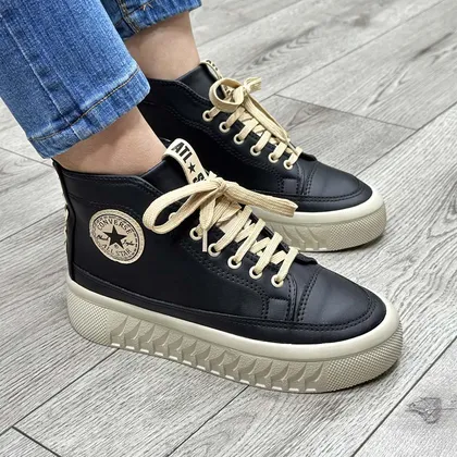 نیم بوت اسپرت زنانه مدل آل استار کانورس رنگ مشکی