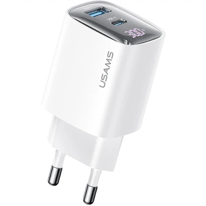شارژر دیواری 30 وات یوسامز USAMS مدل CC229 دو پورت