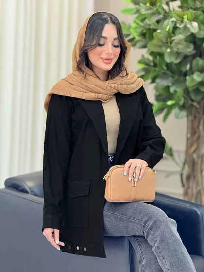 مانتو پایین پاگن دو جیب پاکتی