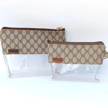 کیف لوازم آرایشی زنانه فلامینگو طرح طلقی Gucci