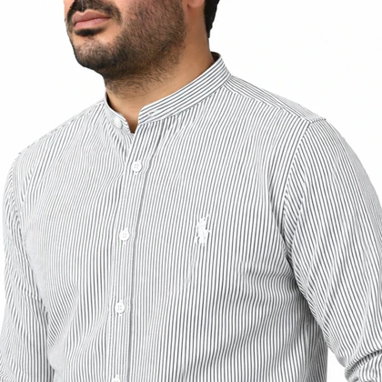 پیراهن راه راه یقه دیپلمات BRAND MOD مدل 1410202