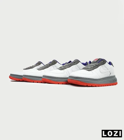 کفش کتانی بزرگ پا سفید آبی قرمز نایک NIKE AIR FORCE مدل 4695