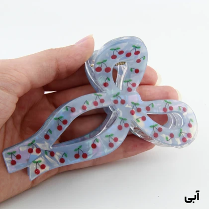 کلیپس دخترانه مدل پاپیونی طرح گیلاس