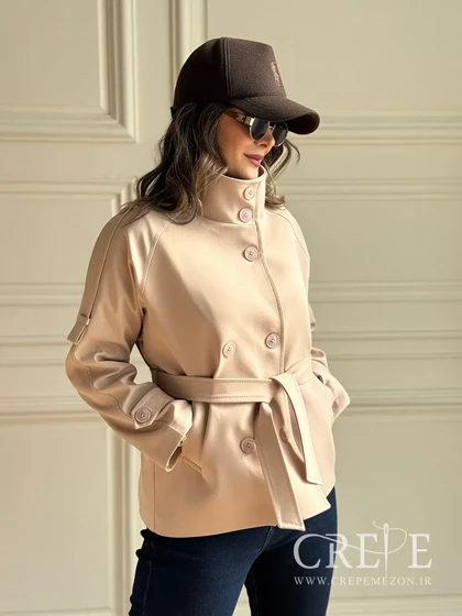 ترنچ کت یقه دار