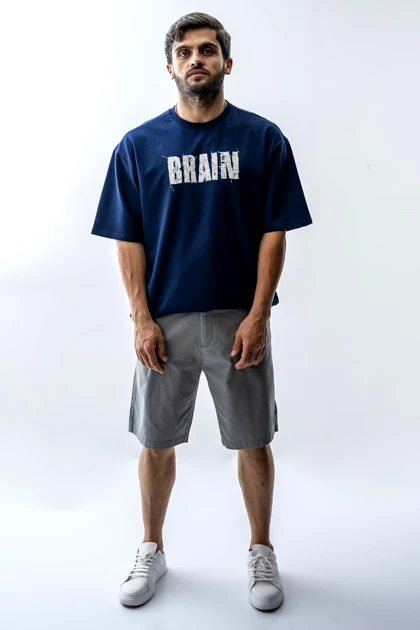 شلوارک کتان پشت جیب‌دار مردانه