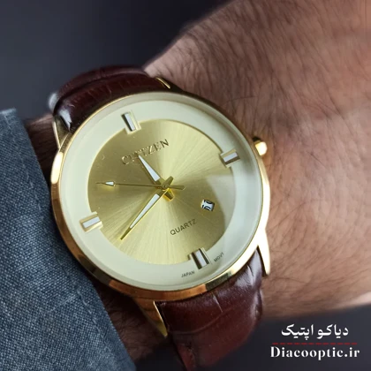 ساعت مچی مردانه موتور ژاپن برند سیتیزن مدل DO1203 بند چرمی
