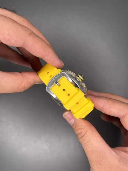 ساعت مچی ریچارد میل کورنوگراف قاب پلاستیکی زرد Richard Mille