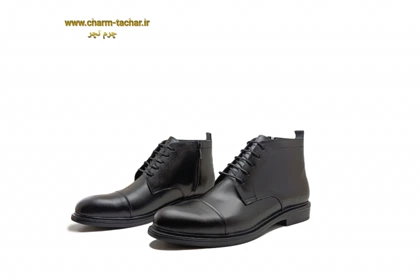 نیم بوت مردانه بزرگ پا چرم طبیعی si174