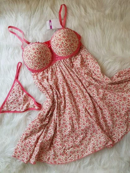 لباس خواب فانتزی فنردار جکدار NBB کد: 3725