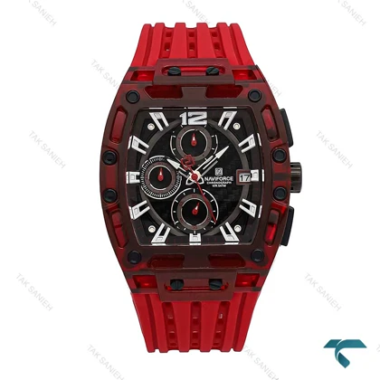 ساعت نیوی فورس NF7105 مردانه قرمز NaviForce-6993-G