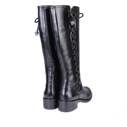 بوت چرم بندی بلند زنانه 336