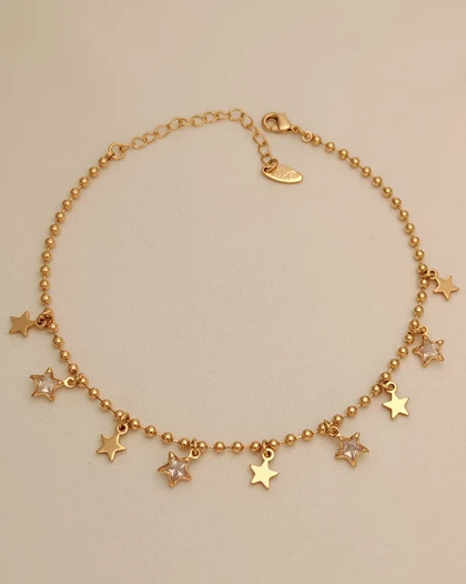 پابند آویز ستاره نگین‌دار YSX