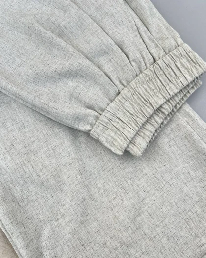 شلوار لینن پیلی دار کد 4440