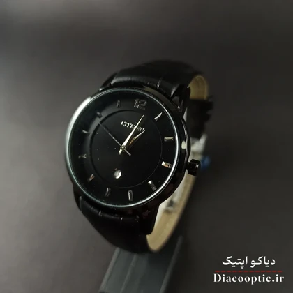 ساعت مچی زنانه موتور ژاپن برند سیتیزن مدل DO1218 بند چرمی
