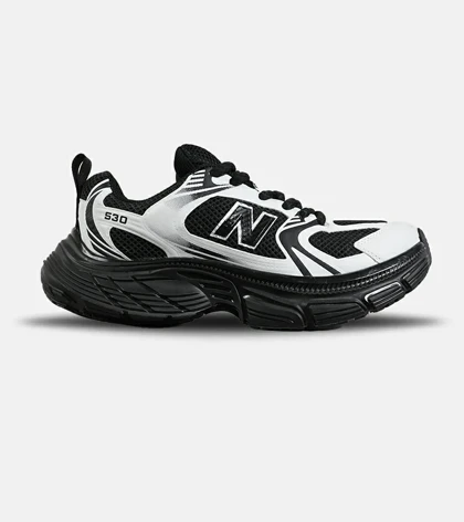 کفش کتانی مردانه و زنانه مشکی سفید NEW BALANCE 530 V02 مدل 7977