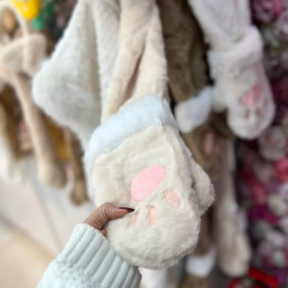 شال و کلاه سرهمی تدی خرسی