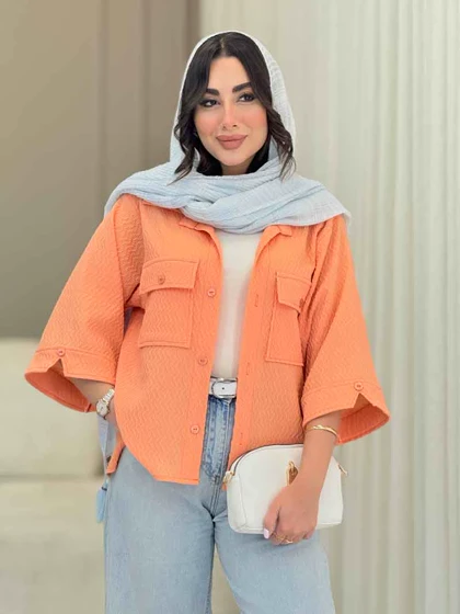 شومیز آستین دکمه چاک‌دار