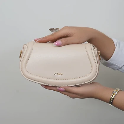 کیف کوچک دخترانه بیاله با بند دوشی کتان