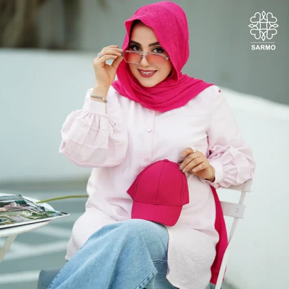 شومیز پاستیلی صورتی