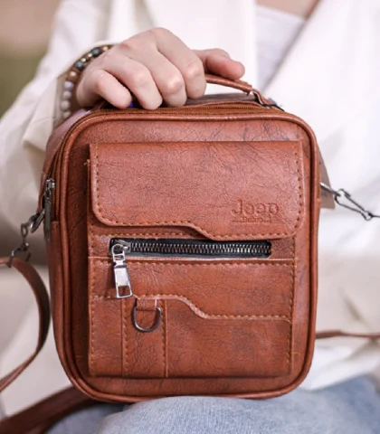 کیف رودوشی چرم سوگو jeep کد 16320