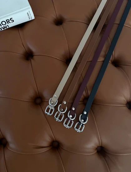 کمربند زنانه ترک وارداتی- سگک نقره ای- در چهار رنگ