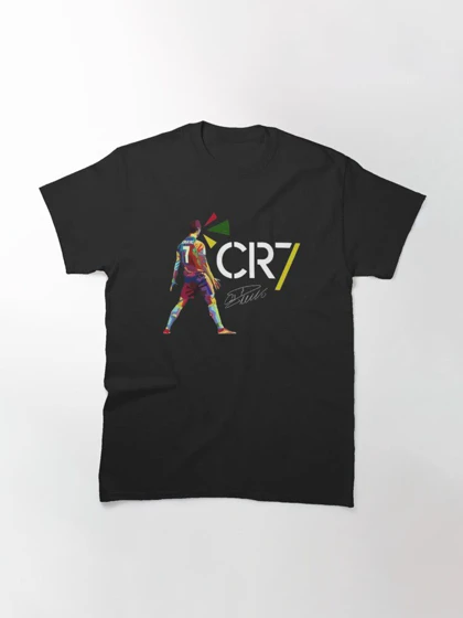 تیشرت ورزشی رئال مادرید | تیشرت رونالدو طرح Cr7 Cristiano Ronaldo Signature کد 144130