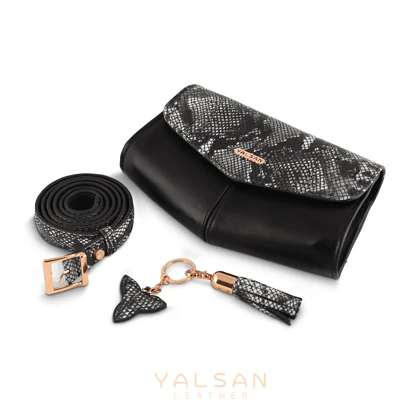 ست هدیه زنانه چرم یلسان مدل هیلدا کد 108-ATS-PRM-RTL