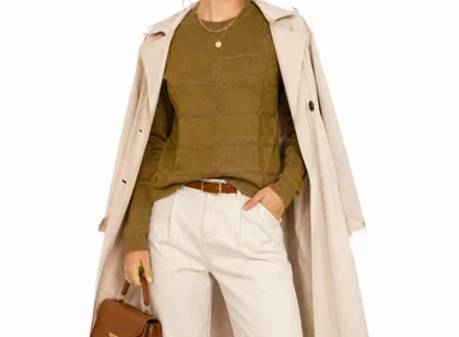 بلوز بافت زنانه طرح دار وارداتی