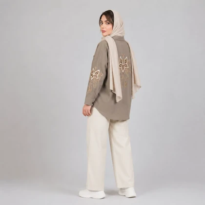 کت زنانه طرح پروانه گلدوزی شده کد 145