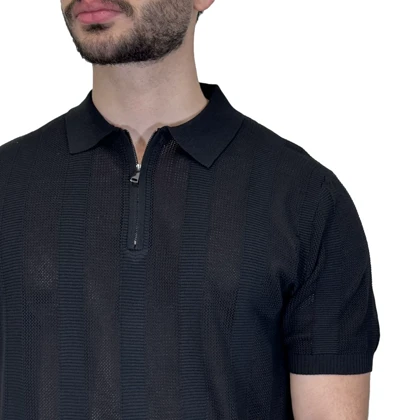 تیشرت نیم زیپ طرحدار راه راه SOLD OUT(PSD43)