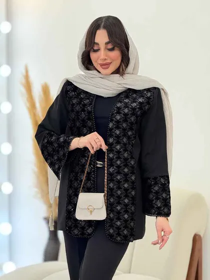 مانتو مازراتی آستین مروارید