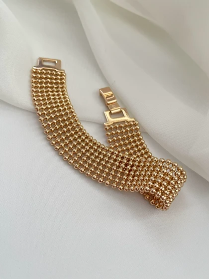 دستبند توپی حصیری ژوپینگ