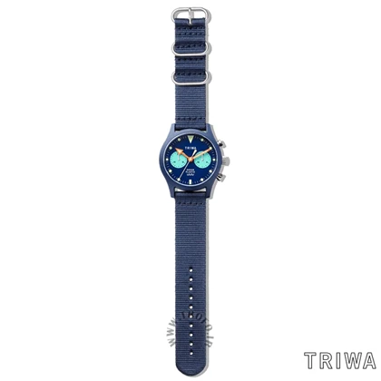 ساعت مچی عقربه ای زنانه مردانه تریوا (TRIWA) مدل Ocean Plastic Timer DEEP BLUE