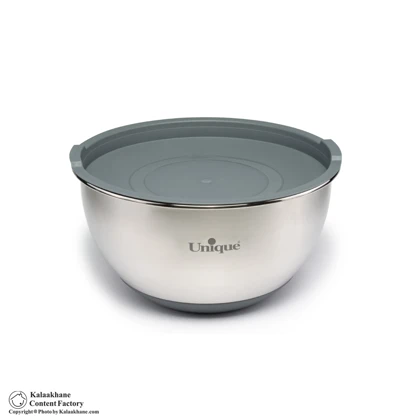 کاسه استیل یونیک درب دار مدل 4092 مجموعه 4 عددی