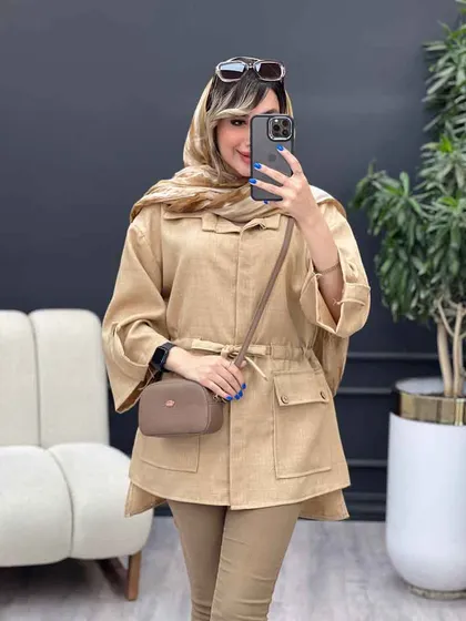 مانتو کمر گت بغل چاک