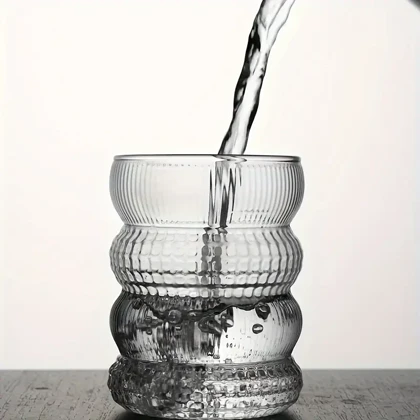 لیوان پیرکس رینگی نقش برجسته/pa80