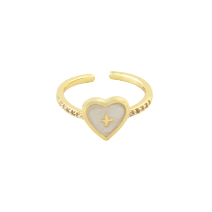 انگشتر دخترانه مدل قلب مینیاتوری