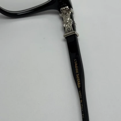 عینک بلوکات کروم هارتز مشکی نقره ای Chrome Hearts 2273 با پک کامل کروم هارتز - کیفیت مستر