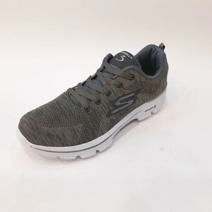 کفش راحتی مردانه اسکچرز مدل Gowalk 3 طوسی با زیره ماساژوری