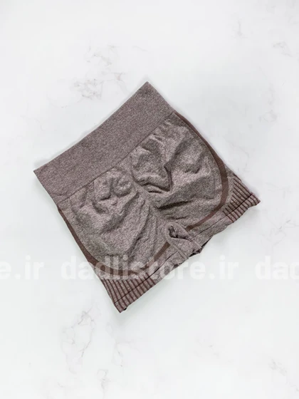 شورتک ورزشی سیملس پشت چروک برفکی