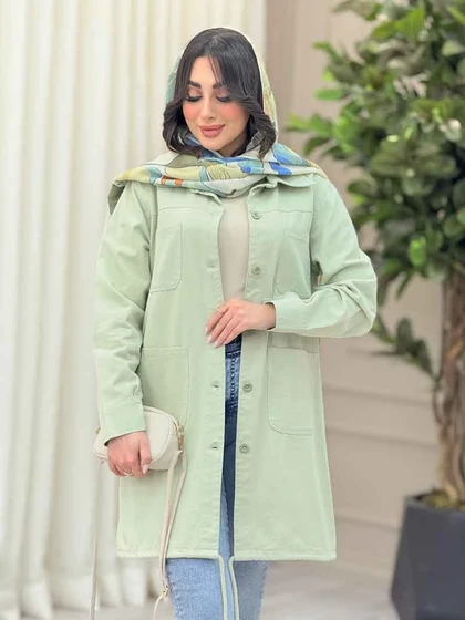 مانتو پایین بند چهار جیب