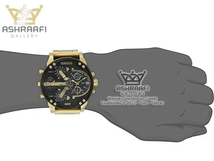 ساعت دیزل هفت موتوره بند طلائی DIESEL DZ-7333B